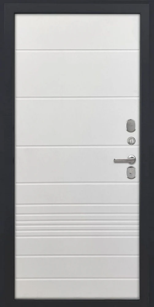 Входная дверь ДвериПРО Термо серебро ФЛ-700 (10мм, Ясень белый) DPRO225939 внутренняя сторона