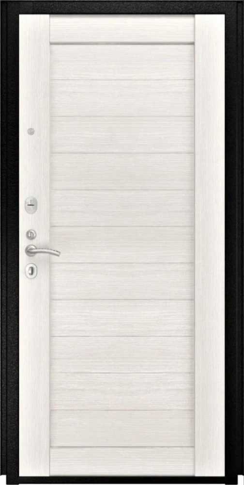 Входная дверь ДвериПРО Термо серебро СБ-3 Листв. бел. (21 Беленый дуб) DPRO226137 внутренняя сторона