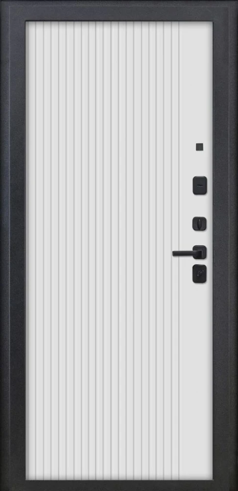 Входная дверь ДвериПРО Модель 3КЛ-1101 ФЛ-14 Веллуто бьянко DPRO228317 внутренняя сторона