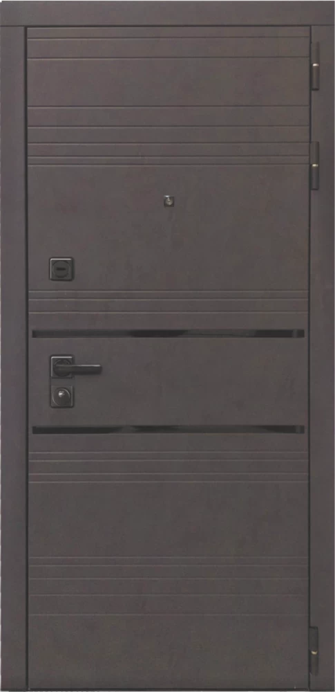 Входная дверь ДвериПРО L-43 ФЛ-259 (10мм, дуб с пилением) DPRO195395 внешняя сторона